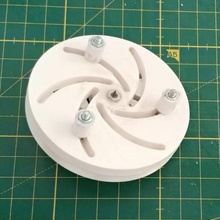 DIY 45mm Futter Mini Drehbank drücken Kompression Bereitstellung 3d print model - Mito3D