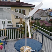 viento turbina energía bricolaje diy reciclaje renovable 3d print model - Mito3D