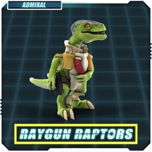 Işın tabancası Raptors amiral masaüstü Ordu dino Dinozor Jurassic mini savaş oyunları Warhammer komutan minyatür velociraptor oyunu Raptor subay 3d print model - Mito3D