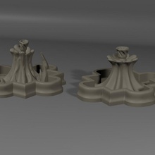 Fontana corrotti terreno d dnd Dungeons Dragons 3d print model - Mito3D