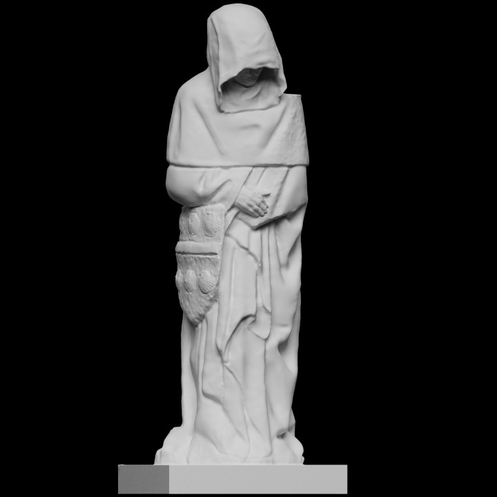 pleurs tombeau Philippe pot grand sénéchal Bourgogne analyse scantheworld statues cathédrale tombes 3D print model - Mito3D