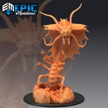 adult remorhaz arctic centipede snow monster tabletop fantasy insect rpg warhammer sla ice enemy dungeon dnd pathfinder 3d print model - Mito3D