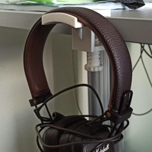 auriculares soporte casa montar música decoración 3d print model - Mito3D