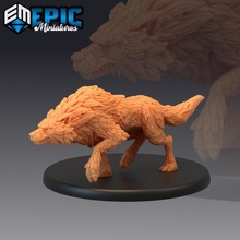 kış Kurt korkunç orman canavar karşılaşma masaüstü hayvan fantezi av köpeği Ortaçağa ait rpg Warhammer vahşi sla düşman zindan dnd yol bulucu 3d print model - Mito3D