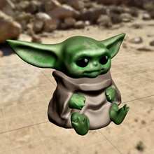 Babyyoda Baby Yoda schmieden 3d print model - Mito3D