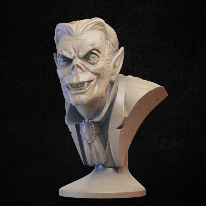 lächelnd Vampir Büste nosferatu 3D print model - Mito3D