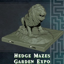 hedge mazes garden expo tabletop modular grass tiles dragonlock dungeonlock topiary 3d print model - Mito3D