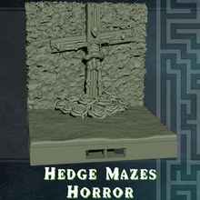 hedge mazes horror tabletop modular puzzle terrain grass tiles dragonlock dungeonlock topiary 3d print model - Mito3D