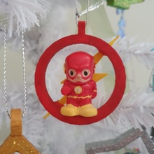 flash christmas tree ornament pencil toppers ooshies decoration gift marvel superhero toy xmas dc theflash kid penciltopper christmastreeornament christmasdecoration maxornament 3d print model - Mito3D