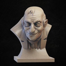 mad doctor bust 3d print model - Mito3D