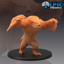 baykuş sarılmak saldırı orman canavar ayı melez masaüstü hayvan klasik fantezi rpg Warhammer vahşi düşman zindan dnd 3d print model - Mito3D
