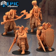 frost giant set huge arctic warrior collection tabletop classic fantasy monster rpg warhammer ice enemy dungeon encounter dnd pathfinder npc 3d print model - Mito3D