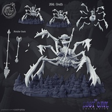 oreth pre-supported tabletop fantasy lost monster rpg woman spider evil cave d&d cavern halfspider 3d print model - Mito3D