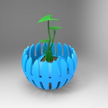 geo florero maceta concurso diseño 3d print model - Mito3D