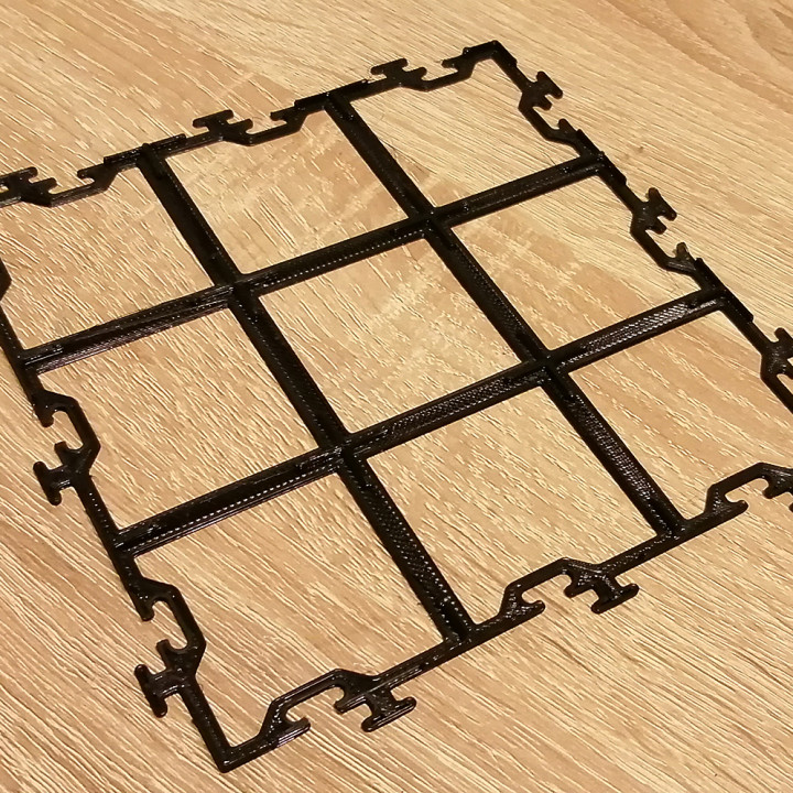 generic boardgame tile grid carcassonne tilegrid alhambra cacao 3D print model - Mito3D