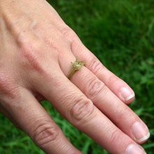 solitaire nişan yüzüğü mücevher 3d print model - Mito3D