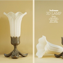 flor lâmpada jardim 3d print model - Mito3D