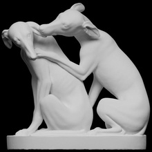 Gruppe Windhunde Scan 3d Hund Ohr Skulptur 3dprinting Vatikan scantheworld Windhund Scans cc0 british museum Openglam Townley printable Eckzähne Marbl gernany Tiroler 3d print model - Mito3D