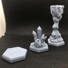 dungeon quest - stl files print column rpg tile crystal hex tabletop 3d print model - Mito3D