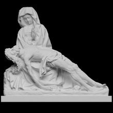 piet Scan Skulptur Frankreich pieta 3dprintable 3d print model - Mito3D