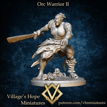 orc warrior ii store fantasy mini rpg orcs dungeon dnd ttrpg trpg 3d print model - Mito3D