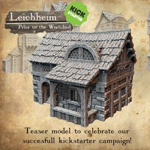 Leichheim Kickstarter Teaser Modell mittelalterlich Bürger Gebäude 3d print model - Mito3D