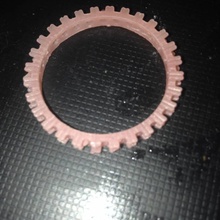 anello banda canale gioielli band 3d print model - Mito3D