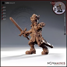 goblin sentry 01 store dragons dungeons fantasy mini monster rpg roleplaying tabletop nova 28mm dnd pathfinder presupported pre-supported novaminis 3d print model - Mito3D