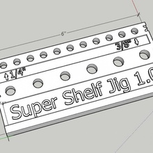 super shelf jig architecture craft tools measurement construction woodworking shelving jigs architechture carpentry metalworking 3d print model - Mito3D