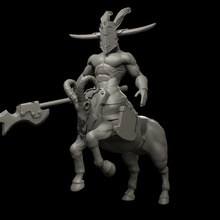 caos centauro capacete mascarar Morto vivo cavalo morto 3d print model - Mito3D