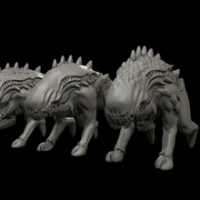 caos vira latas loja criatura monstro cachorros cães caça 3d print model - Mito3D