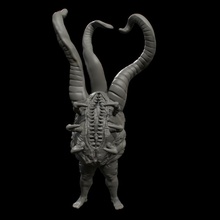 gluttony v1 undead warhammer dead mouth tentacles chaos 3d print model - Mito3D