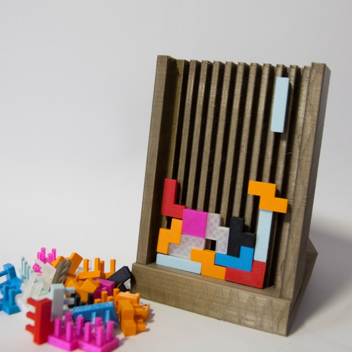 tetris irl Brett Spiele Videospiele Brettspiel 3D print model - Mito3D