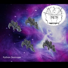 human navy python destroyer store bfg humannavy 3d print model - Mito3D