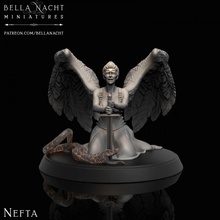 nefta tabletop devil god goddess heart hell wings angel death snake angels sacrifice heaven temptation 3d print model - Mito3D