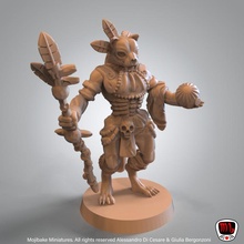 quolcatchin bianca sciamano pre supportato negozio azteco gatto miniature maya minis dnd openlock tabaxi 3d print model - Mito3D