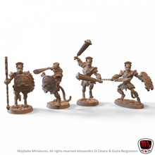 prison guards presupported store aztec miniatures maya minis dnd tabaxi 3d print model - Mito3D