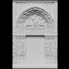 notre dame Cattedrale centrale portico occidentale facciata scansione architettura Parigi Francia scantheworld Notre Dame 3d print model - Mito3D