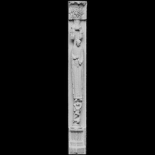 notre-dame cathedral column north portal western facade scan 3d print model - Mito3D