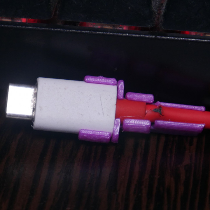 USB fatica sollievo cavo fermo 3D print model - Mito3D