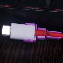 usb stress relief cable retainer 3d print model - Mito3D