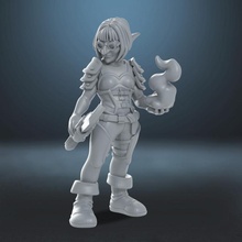cin gizemli düzenbaz masaüstü kadın büyü macera haydut dnd mağara gizlice 3d print model - Mito3D