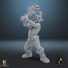 goblin emaciado tampo mesa bárbaro lutador aventura encontro dnd emboscada caverna 3d print model - Mito3D