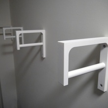 coat pant wall hanger store mount screw shelf support cloth 3d print model - Mito3D