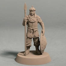 empire jagrad soldier spear pose 2 miniature stl file tabletop ancient fantasy rpg wargaming 3d print model - Mito3D