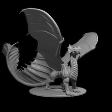 brass dragon updated 3d print model - Mito3D