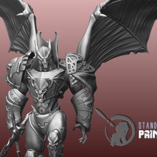 espacio vampiro señor mesa jefe oscuro fantasía monstruo juego rol rpg sci fi martillo guerra miniatura Príncipe demonio 3d print model - Mito3D