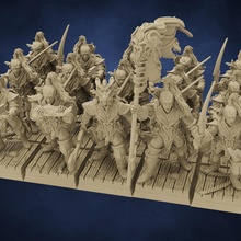 corsarios elfos mesa duende juegos guerra oscuro rol 9thage ageofsigmar aos dragonslakeminiaturas dreadelves oscuridad 3d print model - Mito3D