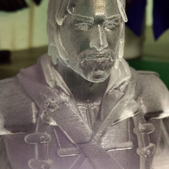 assassins creed 4 edward buste fan art 3D print model - Mito3D