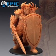frost giant war chief sword & shield warrior tabletop classic fantasy monster rpg warhammer snow ice enemy dungeon dnd arctic pathfinder npc 3d print model - Mito3D